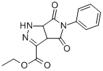 ETHYL 4,6-DIOXO-5-PHENYL-1,3A,4,5,6,6A-HEXAHYDROPYRROLO[3,4-C]PYRAZOLE-3-CARBOXYLATE CAS#: 2997-63-9
