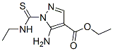 ETHYL 5-AMINO-1-[(ETHYLAMINO)CARBONOTHIOYL]-1H-PYRAZOLE-4-CARBOXYLATE CAS#: 19375-62-3