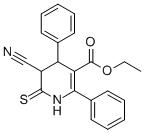 ETHYL 5-CYANO-2,4-DIPHENYL-6-THIOXO-1,4,5,6-TETRAHYDRO-3-PYRIDINECARBOXYLATE CAS#: 105199-50-6