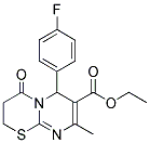 ETHYL 6-(4-FLUOROPHENYL)-8-METHYL-4-OXO-3,4-DIHYDRO-2H,6H-PYRIMIDO[2,1-B][1,3]THIAZINE-7-CARBOXYLATE CAS#: 254433-14-2