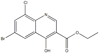 ETHYL 6-BROMO-8-CHLORO-4-HYDROXY-QUINOLINE-3-CARBOXYLATE CAS#: 217316-19-3