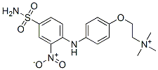 Ethanaminium,  2-[4-[[4-(aminosulfonyl)-2-nitrophenyl]amino]phenoxy]-N,N,N-trimethyl- CAS#: 114281-88-8