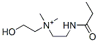 Ethanaminium,  2-hydroxy-N,N-dimethyl-N-[2-[(1-oxopropyl)amino]ethyl]- CAS#: 207918-83-0
