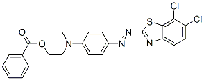 Ethanol, 2-[[4-[(6,7-dichloro-2-benzothiazolyl)azo]phenyl] ethylamino]-, benzoate(ester) CAS#: 26460-21-9