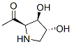Ethanone, 1-[(2R,3R,4R)-3,4-dihydroxy-2-pyrrolidinyl]- (9CI) CAS#: 213314-70-6