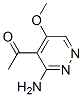 Ethanone, 1-(3-amino-5-methoxy-4-pyridazinyl)- (9CI) CAS#: 107890-47-1