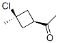 Ethanone, 1-(3-chloro-3-methylcyclobutyl)-, trans- (9CI) CAS#: 107693-35-6