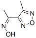 Ethanone, 1-(4-methyl-1,2,5-oxadiazol-3-yl)-, oxime (9CI) CAS#: 212254-68-7