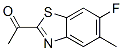 Ethanone, 1-(6-fluoro-5-methyl-2-benzothiazolyl)- (9CI) CAS#: 214854-88-3