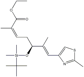 Ethyl (2Z,5S,6E)-5-{[tert-Butyl(dimethyl)silyl]oxy}-2,6-dimethyl-7-(2-methyl-1,3-thiazol-4-yl)hepta-2,6-dienoate CAS#: 218614-04-1