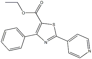 Ethyl 4-phenyl-2-(pyridin-4-yl)thiazole-5-carboxylate CAS#: 228413-59-0