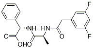Glycine, N-[(3,5-difluorophenyl)acetyl]-L-alanyl-2-phenyl-, (2S)- CAS#: 263162-50-1