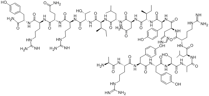 H-ALA-ARG-TYR-TYR-SER-ALA-LEU-ARG-HIS-TYR-ILE-ASN-LEU-ILE-THR-ARG-GLN-ARG-TYR-NH2 CAS#: 114495-97-5