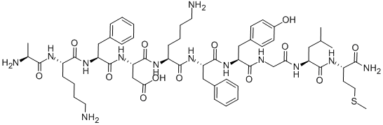 H-ALA-LYS-PHE-ASP-LYS-PHE-TYR-GLY-LEU-MET-NH2 CAS#: 103425-21-4