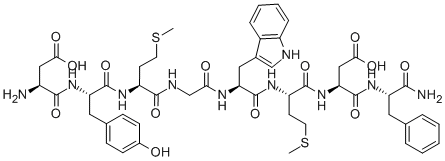 H-ASP-TYR-MET-GLY-TRP-MET-ASP-PHE-NH2 CAS#: 25679-24-7