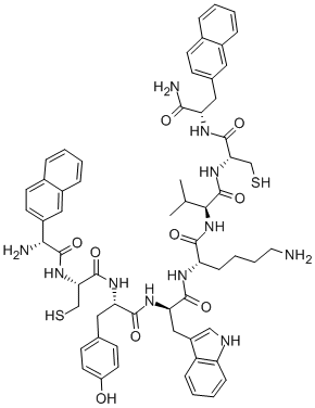 H-D-2-NAL-CYS-TYR-D-TRP-LYS-VAL-CYS-2-NAL-NH2 CAS#: 111857-96-6