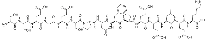 H-SER-SER-GLU-GLY-GLU-SER-PRO-ASP-PHE-PRO-GLU-GLU-LEU-GLU-LYS-OH CAS#: 107902-86-3