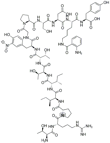 H-THR-ARG-PRO-ILE-ILE-THR-THR-M-NITRO-TYR-GLY-PRO-SER-ASP-LYS(ABZ)-TYR-OH CAS#: 213135-91-2