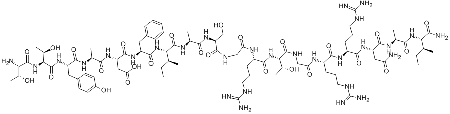 H-THR-THR-TYR-ALA-ASP-PHE-ILE-ALA-SER-GLY-ARG-THR-GLY-ARG-ARG-ASN-ALA-ILE-NH2 CAS#: 100853-58-5