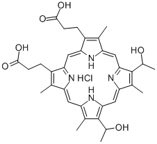 HEMATOPORPHYRIN HYDROCHLORIDE CAS#: 17471-45-3
