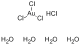 HYDROGEN TETRACHLOROAURATE(III) TETRAHYDRATE CAS#: 1303-50-0