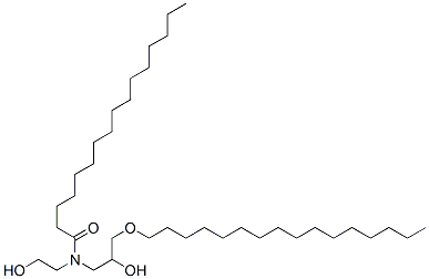 Hexadecanamide, N-3-(hexadecyloxy)-2-hydroxypropyl-N-(2-hydroxyethyl)- CAS#: 110483-07-3
