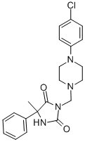 Hydantoin, 3-((4-chlorophenylpiperazinyl)methyl)-5-methyl-5-phenyl- CAS#: 21616-34-2