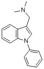 INDOLE, 3-((DIMETHYLAMINO)METHYL)-1-PHENYL- CAS#: 109251-68-5