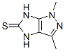 Imidazo[4,5-c]pyrazole-5(1H)-thione,  4,6-dihydro-1,3-dimethyl- CAS#: 251989-15-8