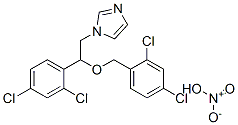 Imidazole, 1-[2,4-dichloro-b-[(2,4-dichlorobenzyl)oxy]phenethyl]-, mononitrate, (+)- (8CI) CAS#: 27656-15-1