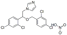 Imidazole, 1-[2,4-dichloro-b-[(2,4-dichlorobenzyl)oxy]phenethyl]-, mononitrate, (-)- (8CI) CAS#: 27656-16-2