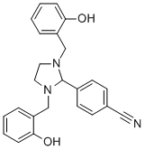 Imidazolidine, 1,3-bis(o-hydroxybenzyl)-2-(p-cyanophenyl)- CAS#: 20063-36-9