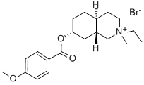 Isoquinolium, 1,2,3,4,4a-alpha,5,6,7,8,8a-beta-decahydro-2-ethyl-7-alp ha-hydroxy-2-methyl-, bromide, p-anisate CAS#: 28798-19-8