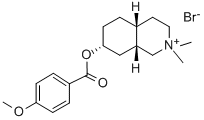 Isoquinolium, 1,2,3,4,4a-beta,5,6,7,8,8a-beta-decahydro-7-alpha-hydrox y-2,2-dimethyl-, bromide, p-anisate CAS#: 28798-20-1