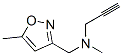 Isoxazole, 5-methyl-3-[(methyl-2-propynylamino)methyl]- (7CI,8CI) CAS#: 2470-12-4
