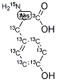 L-4-HYDROXYPHENYLALANINE-13C9,15N CAS#: 202407-26-9