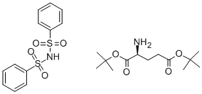 L-GLUTAMIC ACID DI-TERT-BUTYLESTER DIBEN ZENESULFIMIDE SALT CAS#: 16874-06-9