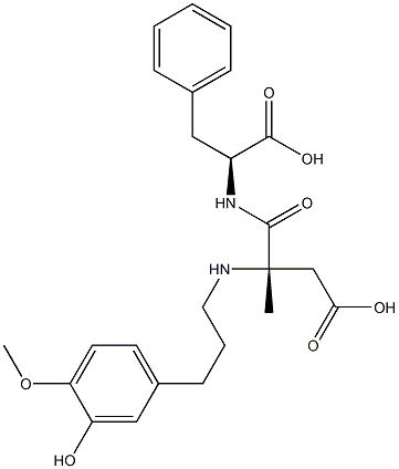 L-Phenylalanine, N-[3-(3-hydroxy-4-Methoxyphenyl)propyl]-L-a-aspartyl-, 2-Methyl ester CAS#: 245650-17-3