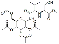 L-Serine, N-[(1S)-2-methyl-1-[[(2,3,4,6-tetra-O-acetyl-beta-D-glucopyranosyl)amino]carbonyl]propyl]-, methyl ester (9CI) CAS#: 236100-70-2