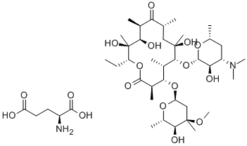 L-glutamic acid, compound with erythromycin (1:1) CAS#: 16667-03-1