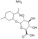 MENTHOLGLUCURONIC ACID AMMONIUM SALT CAS#: 104874-25-1