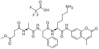 MEOSUC-ALA-PHE-LYS-AMC TFA CAS#: 201853-92-1