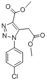 METHYL 1-(4-CHLOROPHENYL)-5-(2-METHOXY-2-OXOETHYL)-1H-1,2,3-TRIAZOLE-4-CARBOXYLATE CAS#: 114462-77-0