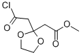 METHYL 2-(2-((CHLOROCARBONYL)METHYL)-1,3-DIOXOLAN-2-YL)ACETATE CAS#: 111463-18-4