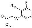METHYL 2-(2-NITRILO-3-FLUOROPHENYLTHIO)ACETATE CAS#: 262433-37-4