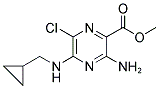 METHYL 3-AMINO-6-CHLORO-5-[(CYCLOPROPYLMETHYL)AMINO]PYRAZINE-2-CARBOXYLATE CAS#: 1144-56-5