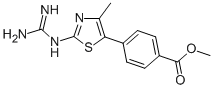 METHYL 4-(2-([AMINO(IMINO)METHYL]AMINO)-4-METHYL-1,3-THIAZOL-5-YL)BENZOATE CAS#: 232595-03-8
