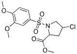 METHYL 4-CHLORO-1-[(3,4-DIMETHOXYPHENYL)SULFONYL]-2-PYRROLIDINECARBOXYLATE CAS#: 251310-37-9