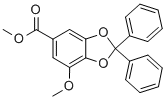 METHYL 7-METHOXY-2,2-DIPHENYL-1,3-BENZODIOXOLE-5-CARBOXYLATE CAS#: 102706-14-9