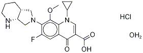 MOXIFLOXACIN, HYDROCHLORIDE MONOHYDRATE CAS#: 192927-63-2
